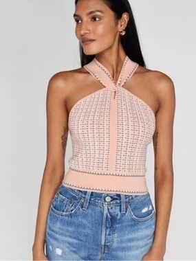 NWT- Club Monaco Raeni Halter Knit Top